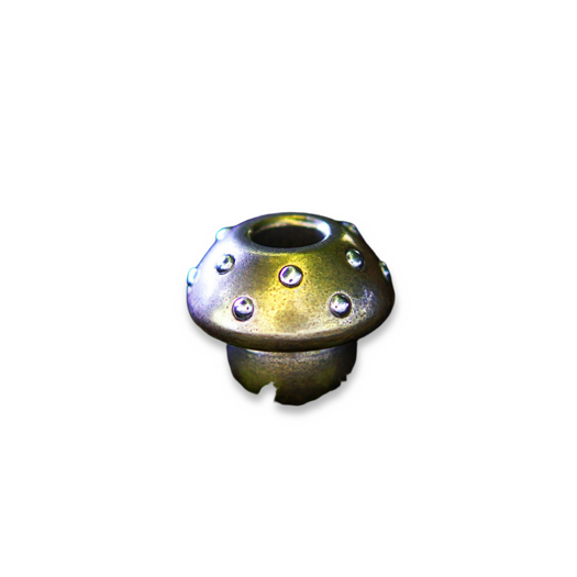 Audacious Concept Amanita Bead - Brass & Silver