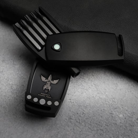 Audacious Concept D Rocket Knife Tool - Titanium - PVD Black