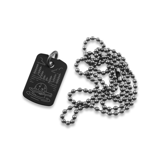 Audacious Concept Dog Tag Pendant - Titanium PVD - Norppa