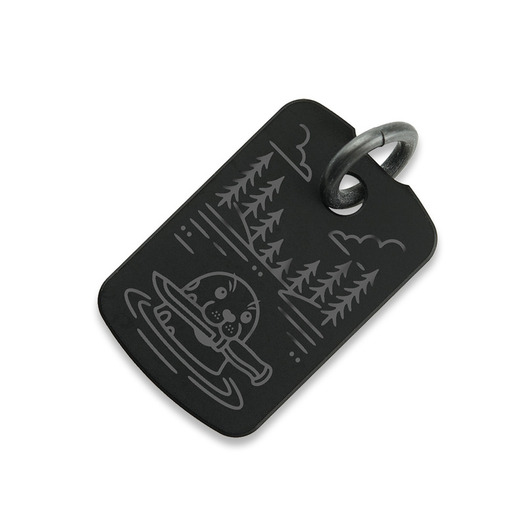 Audacious Concept Dog Tag Pendant - Titanium PVD - Norppa