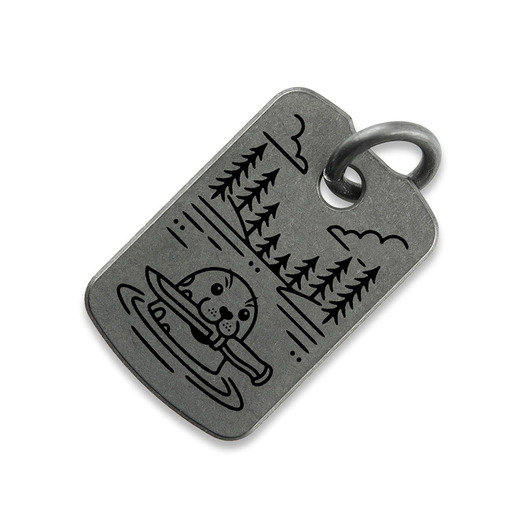 Audacious Concept Dog Tag Pendant - Titanium S/W - Norppa (Seal)