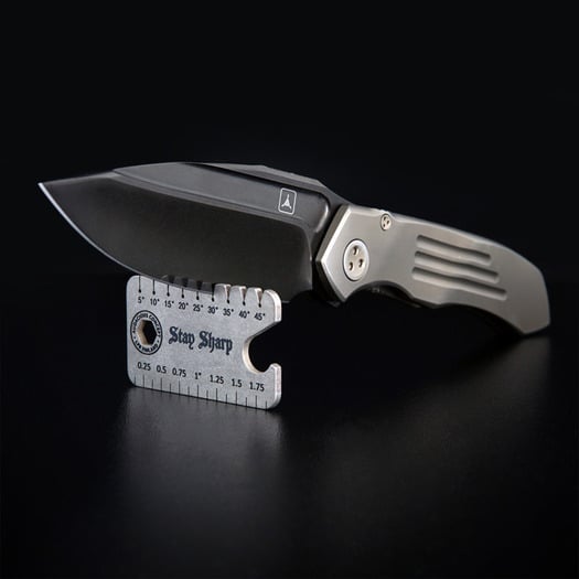 Audacious Concept Dog Tag Tool - Titanium - Beadblasted