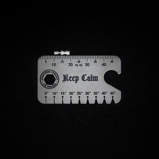 Audacious Concept Dog Tag Tool - Titanium - Beadblasted