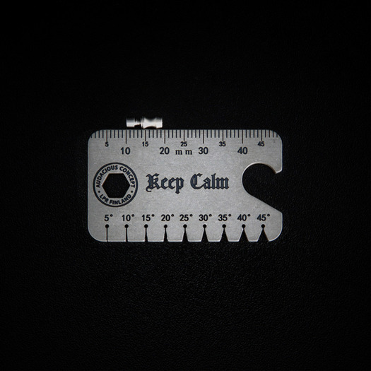 Audacious Concept Dog Tag Tool - Titanium - Beadblasted