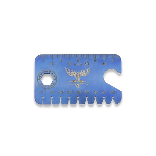 Audacious Concept Dog Tag Tool - Titanium - Satin Blue