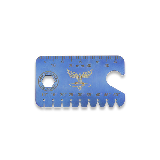 Audacious Concept Dog Tag Tool - Titanium - Satin Blue