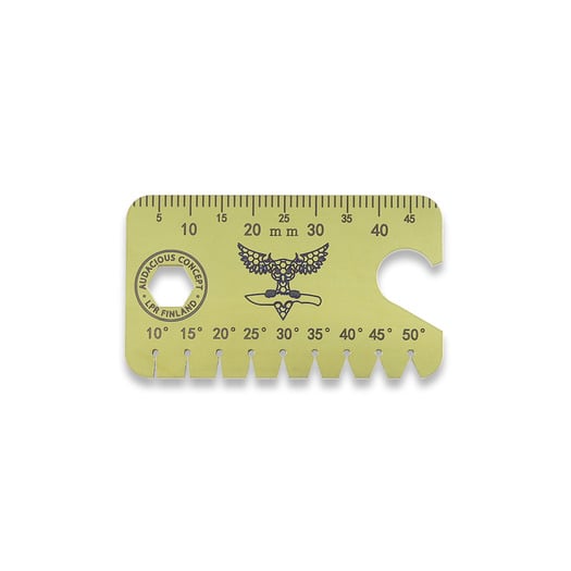 Audacious Concept Dog Tag Tool - Titanium - Satin Yellow