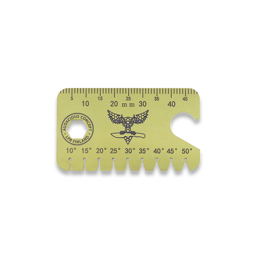 Audacious Concept Dog Tag Tool - Titanium - Satin Yellow