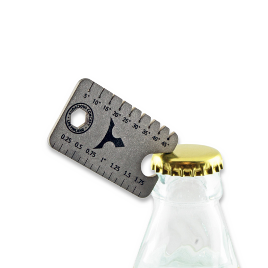 Audacious Concept Dog Tag Tool - Titanium - Stonewashed