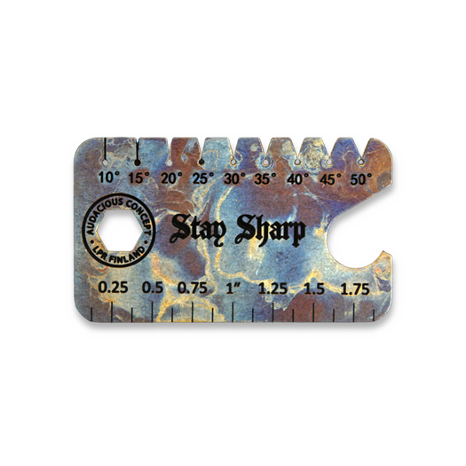 Audacious Concept Dog Tag Tool - Titanium - Thunder Sky