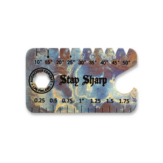 Audacious Concept Dog Tag Tool - Titanium - Thunder Sky