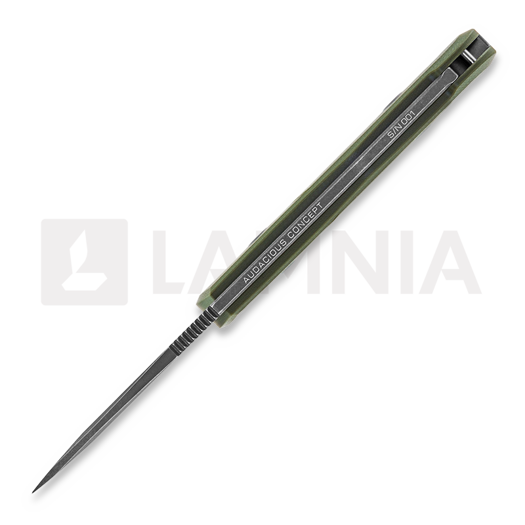 Coltello Audacious Concept Fanglet - MagnaCut - G10 OD Green