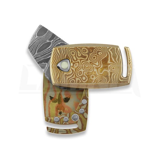 Audacious Concept IMP - Damascus - Mokume sulankstomas peilis
