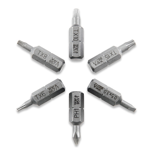 Audacious Concept Set of Wera Standard 1/4 Bits