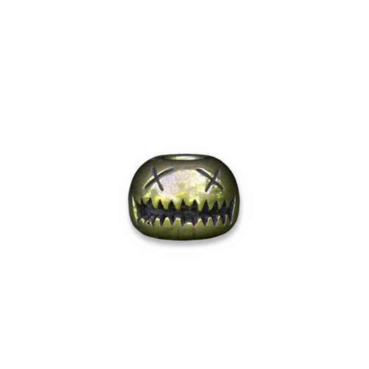 Audacious Concept Smiley Bead - Brass
