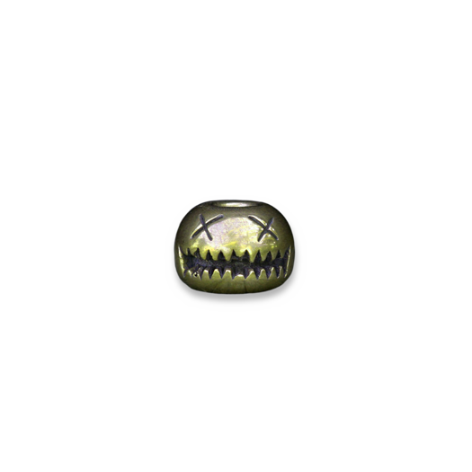 Audacious Concept Smiley Bead - Small - Brass
