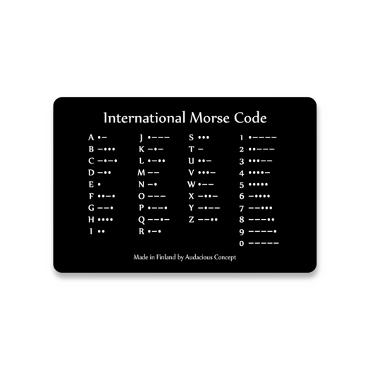 Audacious Concept Sticker - Morse