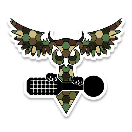 Audacious Concept Sticker - Owl KT5 Camo