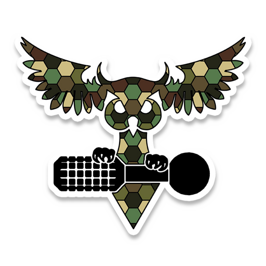 Audacious Concept Sticker - Owl KT5 Camo