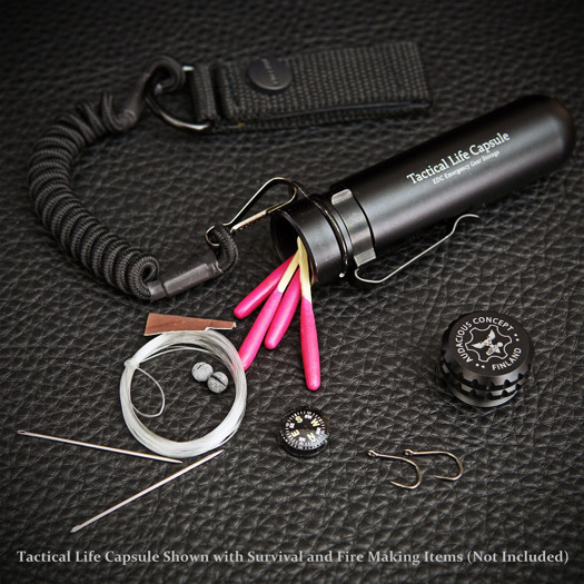 Audacious Concept Tactical Life Capsule - Aluminum - Hard Anodized