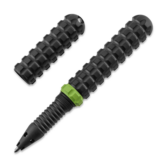 Audacious Concept Tenax Titanium - PVD Black - Lime Ring pen