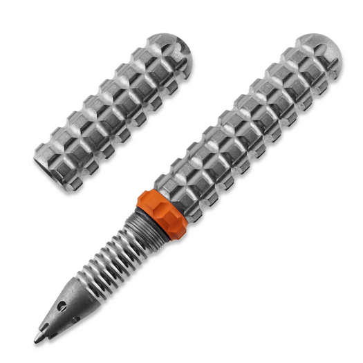 Ручка Audacious Concept Tenax Titanium - Stonewashed - Orange Ring