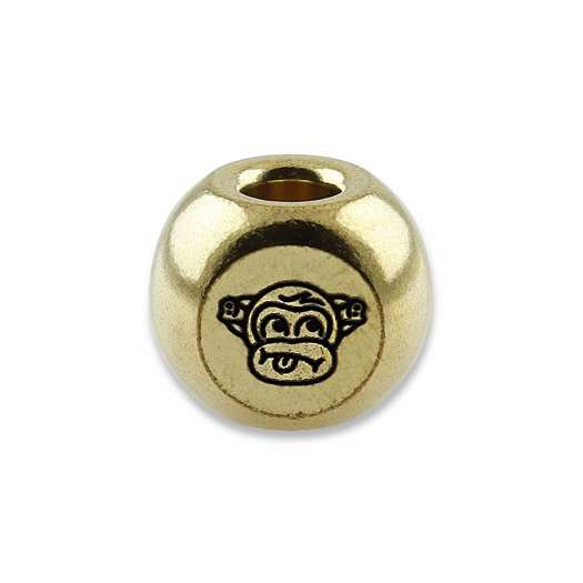 Audacious Concept Wise Monkeys Bead - Brass - Hand Polished