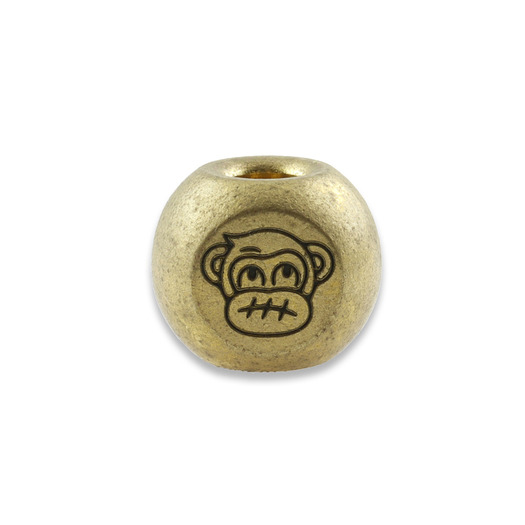 Audacious Concept Wise Monkeys Bead - Brass - Stonewashed