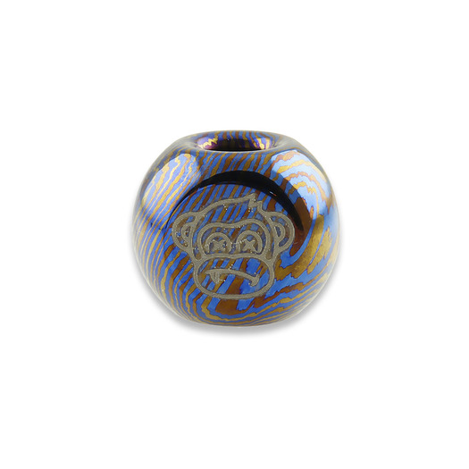 Audacious Concept Wise Monkeys Bead - Timascus - Hand Polished