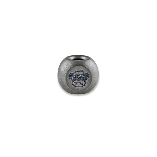 Audacious Concept Wise Monkeys Bead - Titanium - Beadblasted