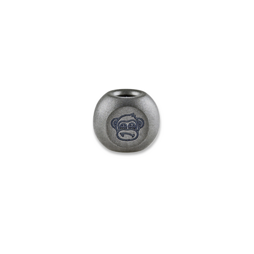 Audacious Concept Wise Monkeys Bead - Titanium - Beadblasted