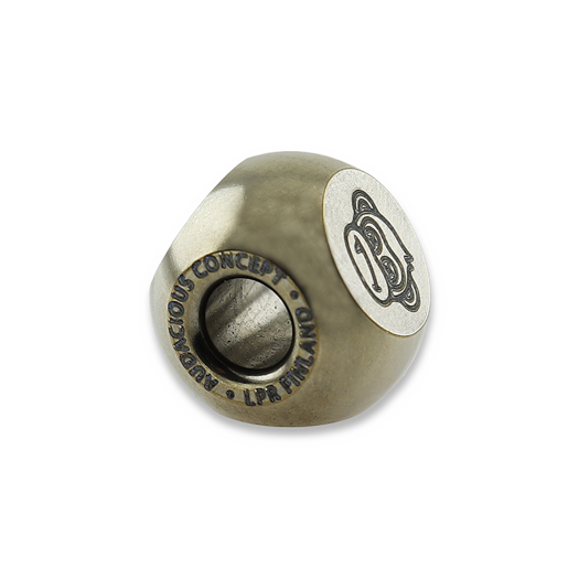 Audacious Concept Wise Monkeys Bead - Titanium - Hand Polished