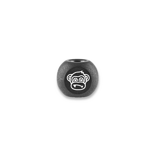 Audacious Concept Wise Monkeys Bead - Titanium - PVD Black