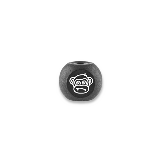 Audacious Concept Wise Monkeys Bead - Titanium - PVD Black