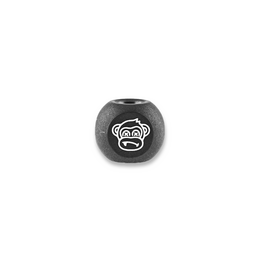 Audacious Concept Wise Monkeys Bead - Titanium - PVD Black