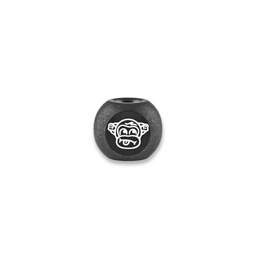 Audacious Concept Wise Monkeys Bead - Titanium - PVD Black