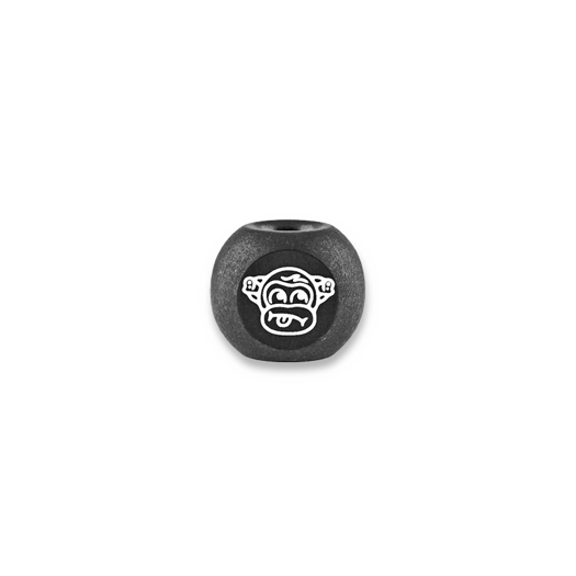 Audacious Concept Wise Monkeys Bead - Titanium - PVD Black