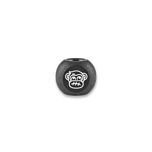Audacious Concept Wise Monkeys Bead - Titanium - PVD Black