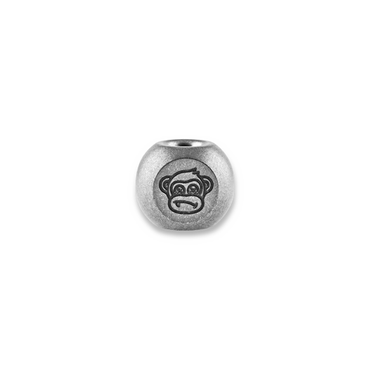 Audacious Concept Wise Monkeys Bead - Titanium - Stonewashed