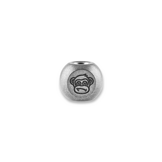 Audacious Concept Wise Monkeys Bead - Titanium - Stonewashed