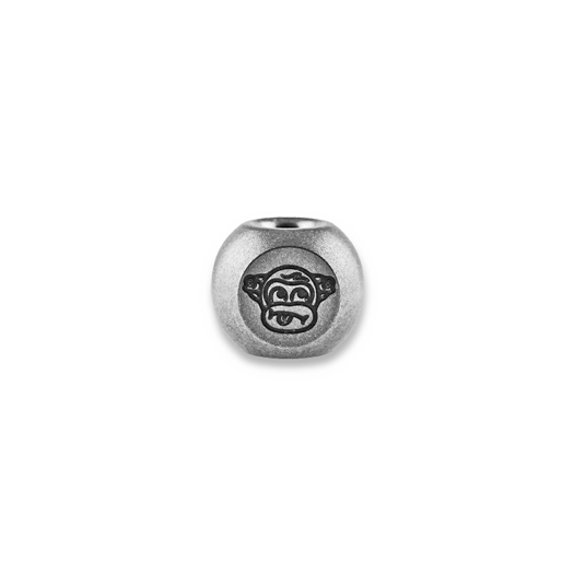 Audacious Concept Wise Monkeys Bead - Titanium - Stonewashed