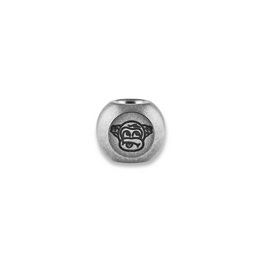 Audacious Concept Wise Monkeys Bead - Titanium - Stonewashed