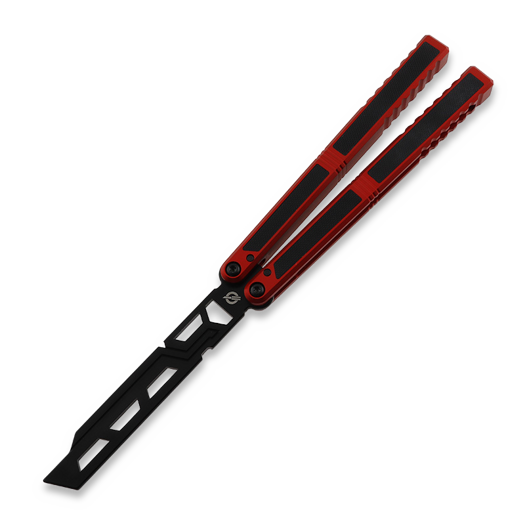 Cvičné nož motýlek Balisong Flipping BionicOSi Red Aluminum/Black G-10