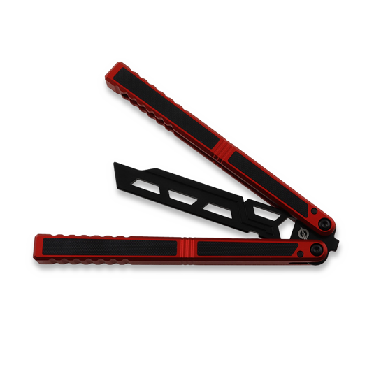 Balisong trainer Balisong Flipping BionicOSi Red Aluminum/Black G-10