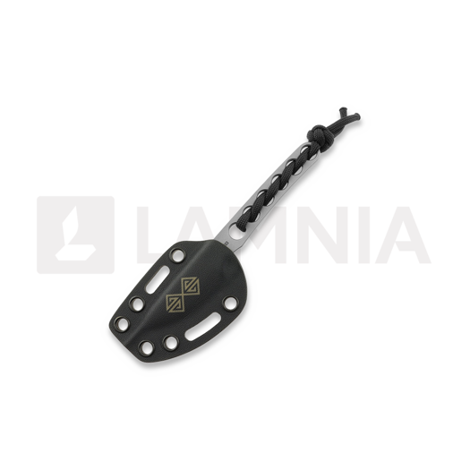 Baltic Blades Angis Elmax Scalpel kniv, Black Paracord