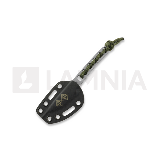 Baltic Blades Angis Elmax Scalpel kniv, Green Paracord