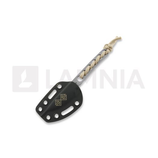 Baltic Blades Angis Elmax Scalpel kniv, Sand Paracord