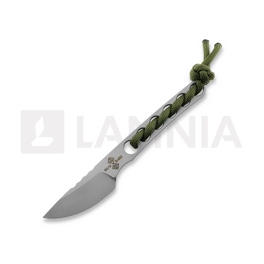 Baltic Blades Angis N690 Scalpel סכין, Green Paracord