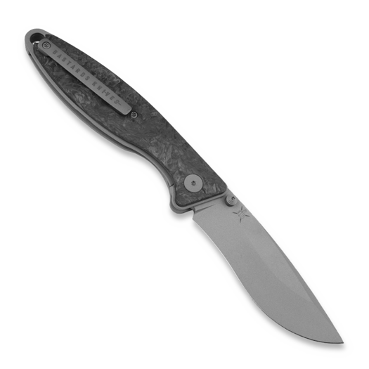 Bastards Knives Venator Folder, Black FatCarbon
