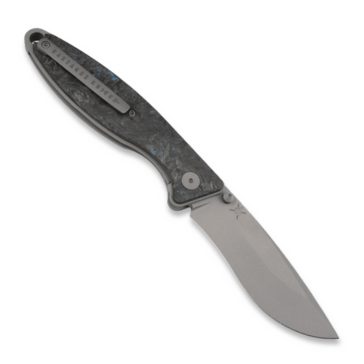 Bastards Knives Venator Folder, Blue FatCarbon
